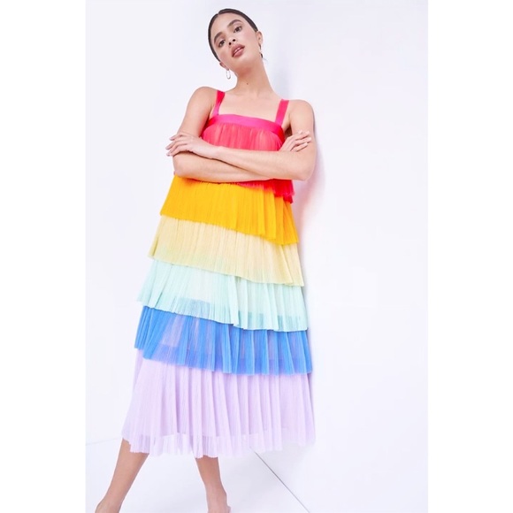 Hutch Dresses & Skirts - Hutch x Anthropologie Rainbow Tiered Tulle Dress